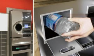 Eco-compattatori in città per riciclare lattine e bottigliette di plastica